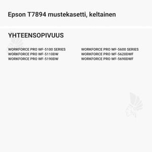 Epson T7894 mustekasetti, keltainen - Yhteensopivat tulostinmallit