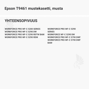 Epson T9461 mustekasetti, musta - Yhteensopivat tulostinmallit