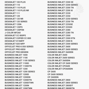 HP 11 mustekasetti, magenta - Yhteensopivat tulostinmallit