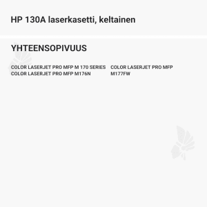 HP 130A laserkasetti, keltainen - Yhteensopivat tulostinmallit