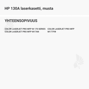 HP 130A laserkasetti, musta - Yhteensopivat tulostinmallit