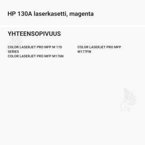 HP 130A laserkasetti, magenta - Yhteensopivat tulostinmallit