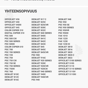 HP 15XL mustekasetti, musta - Yhteensopivat tulostinmallit