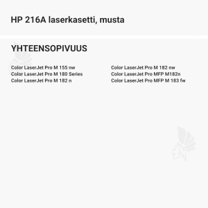 HP 216A laserkasetti, musta - Yhteensopivat tulostinmallit