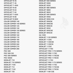 HP 23 mustekasetti, kolmivärinen - Yhteensopivat tulostinmallit
