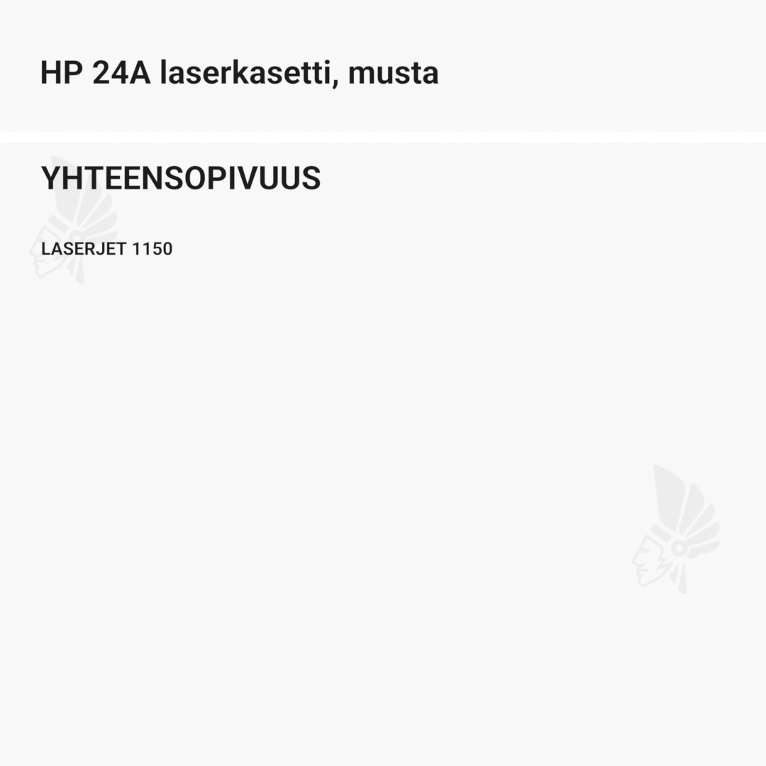HP 24A laserkasetti, musta - Yhteensopivat tulostinmallit