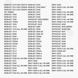 HP 301XL mustekasetti, musta - Yhteensopivat tulostinmallit