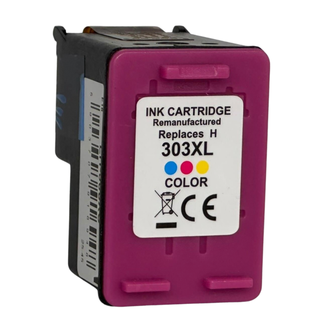 Yhteensopiva HP 303XL kolmivärinen mustekasetti mustesuihkutulostimelle