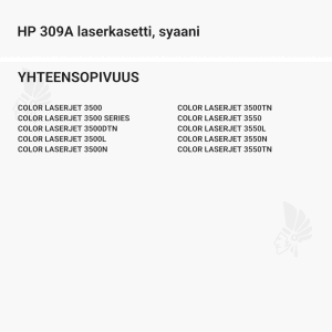 HP 309A laserkasetti, syaani - Yhteensopivat tulostinmallit