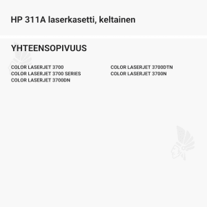 HP 311A laserkasetti, keltainen - Yhteensopivat tulostinmallit