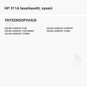 HP 311A laserkasetti, syaani - Yhteensopivat tulostinmallit