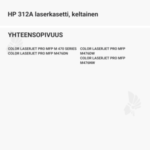HP 312A laserkasetti, keltainen - Yhteensopivat tulostinmallit