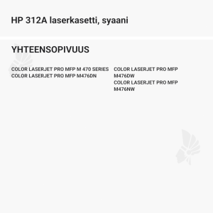 HP 312A laserkasetti, syaani - Yhteensopivat tulostinmallit