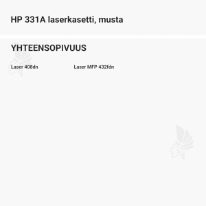 HP 331A laserkasetti, musta - Yhteensopivat tulostinmallit