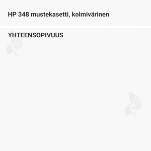 HP 348 mustekasetti, kolmivärinen - Yhteensopivat tulostinmallit
