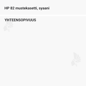 HP 82 mustekasetti, syaani - Yhteensopivat tulostinmallit