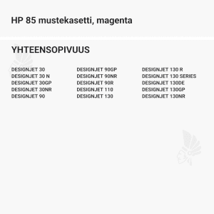 HP 85 mustekasetti, magenta - Yhteensopivat tulostinmallit