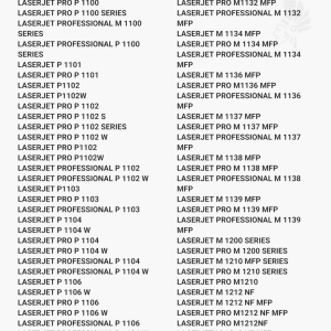 HP 85A (CE285A) laserkasetti, musta - Yhteensopivat tulostinmallit