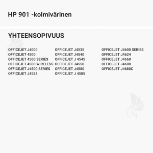 HP 901 -kolmivärinen - Yhteensopivat tulostinmallit