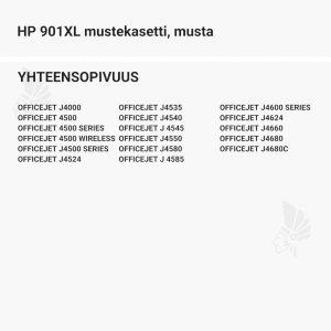 HP 901XL mustekasetti, musta - Yhteensopivat tulostinmallit