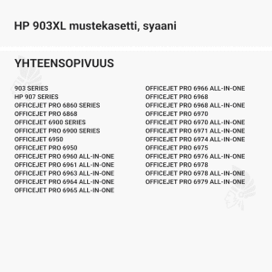 HP 903XL mustekasetti, syaani - Yhteensopivat tulostinmallit