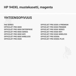 HP 940XL mustekasetti, magenta - Yhteensopivat tulostinmallit