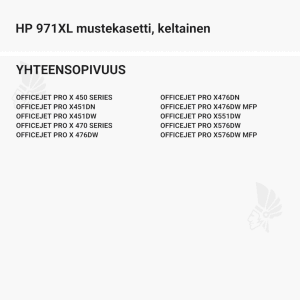 HP 971XL mustekasetti, keltainen - Yhteensopivat tulostinmallit