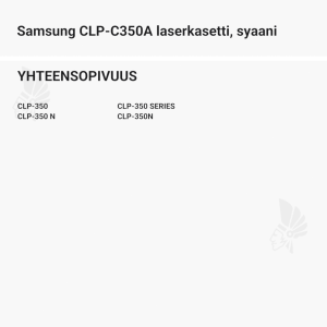 Samsung CLP-C350A laserkasetti, syaani - Yhteensopivat tulostinmallit