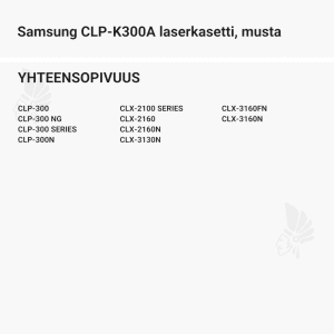 Samsung CLP-K300A laserkasetti, musta - Yhteensopivat tulostinmallit