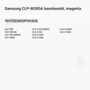 Samsung CLP-M300A laserkasetti, magenta - Yhteensopivat tulostinmallit