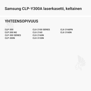 Samsung CLP-Y300A laserkasetti, keltainen - Yhteensopivat tulostinmallit