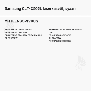 Samsung CLT-C505L laserkasetti, syaani - Yhteensopivat tulostinmallit
