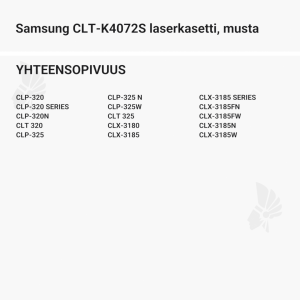 Samsung CLT-K4072S laserkasetti, musta - Yhteensopivat tulostinmallit