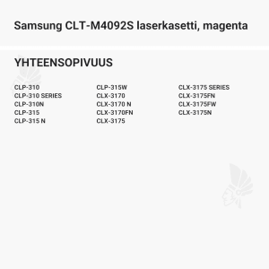 Samsung CLT-M4092S laserkasetti, magenta - Yhteensopivat tulostinmallit