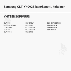 Samsung CLT-Y4092S laserkasetti, keltainen - Yhteensopivat tulostinmallit