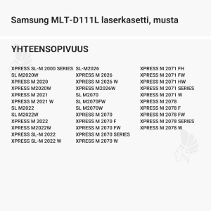 Samsung MLT-D111L laserkasetti, musta - Yhteensopivat tulostinmallit