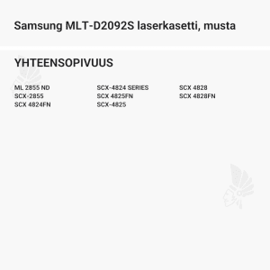 Samsung MLT-D2092S laserkasetti, musta - Yhteensopivat tulostinmallit