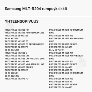 Samsung MLT-R204 rumpuyksikkö - Yhteensopivat tulostinmallit