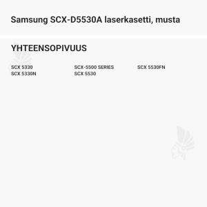 Samsung SCX-D5530A laserkasetti, musta - Yhteensopivat tulostinmallit
